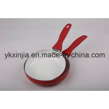 Utensílios de cozinha de alumínio profundo de revestimento de cerâmica Frying Pan Set